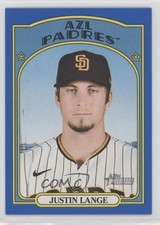 2021 Topps Heritage Minor League Edition Blue Border 80/99 Justin Lange #124 4r7