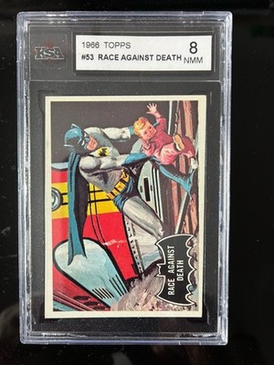 1966 Topps Batman Blackbat #53 Race Against Death KSA 8 NM-MT SHARP**Original