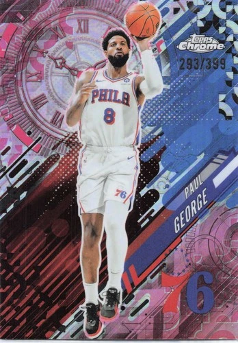 2025 Topps Chrome Paul George Refractors Magenta (RAW)