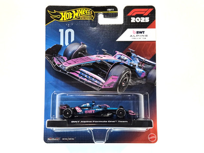 2025 Hot Wheels Premium Formula 1 BWT Alpine Team #10 Pierre Gasly BRAND NEW