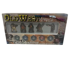 Crystal Caste Painted Miniatures Old West Heroes Set In Box W/ D20’s