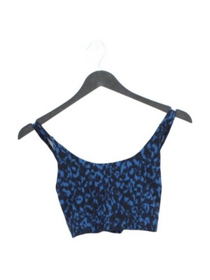 Hush Women's Top S Blue Polyamide with Elastane Sleeveless Round Neck Cropped