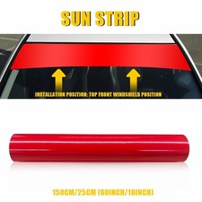 10x60 Sun Visor Strip Windshield Banner Vinyl Long Lasting Premium Blank Decal