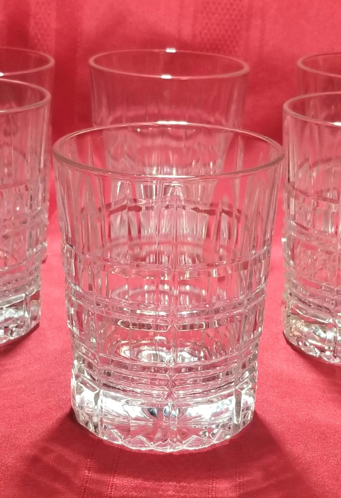 Cristal D'Arques Carrolton Double Old Fashion DOF Set 6 Tumblers 12 Oz PERFECT 