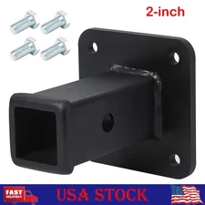 Hitch Wall Mount, 2" Bolt-On Receiver Opening Hitch Tube for Tractor, Lawn Mower