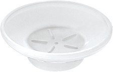 Image of Glass Soap Dish Replacement, Round, Frosted, Matt Glass