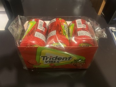 Trident Vibes SOUR PATCH KIDS Redberry Sugar Free Gum, 6-40 Piece Bottles...