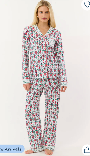 roller rabbit pajamas SIZE S Monkey Mas Patchwork Long Sleeve Polo ...
