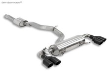 Milltek Sportauspuffanlage ab Kat Audi S1 8X je 2x104x80mm oval in schwarz