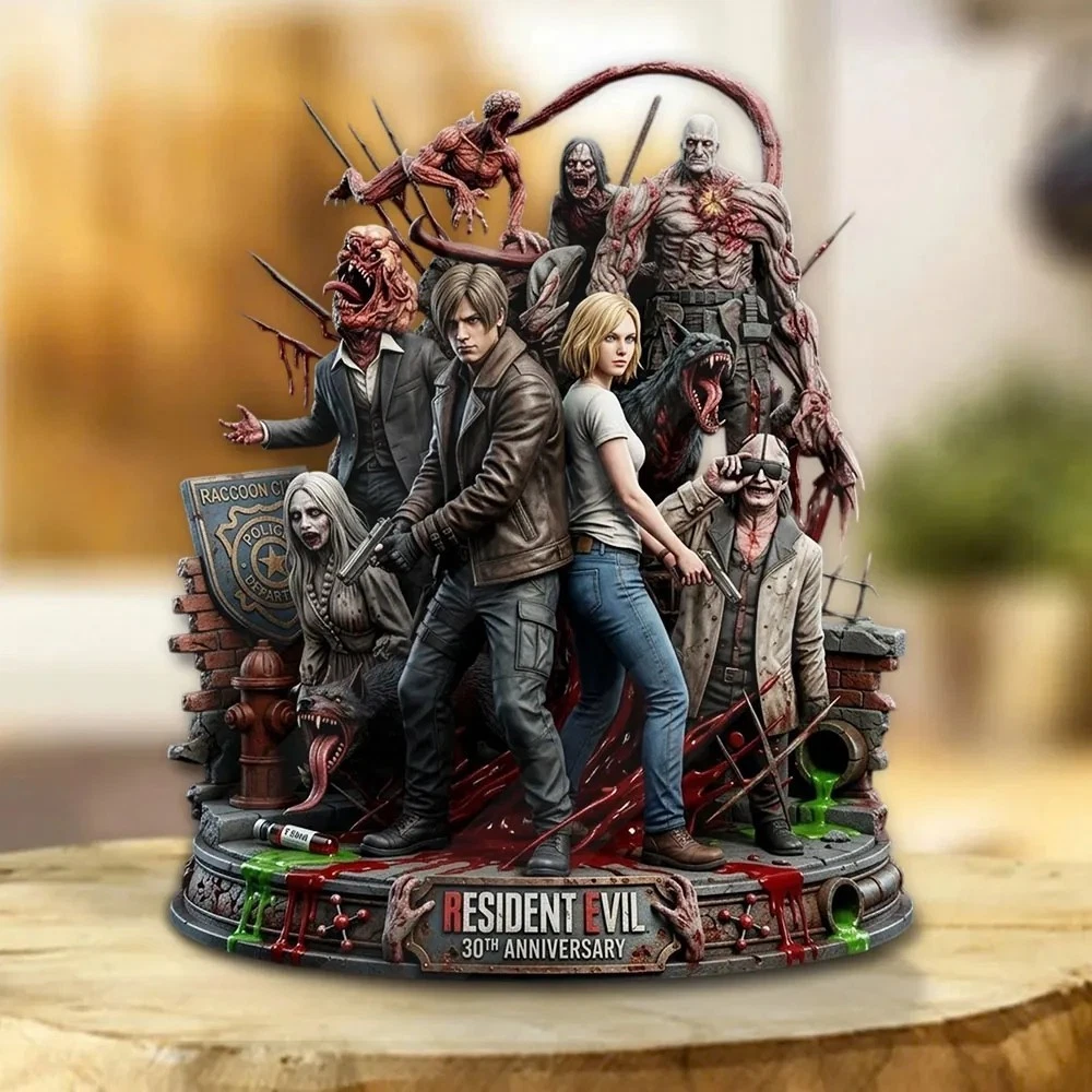 Resident Evil 30th Anniversary Shape Acrylic Plaque