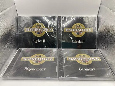 Pro One Software Multimedia Algebra II Geometry Calc I & Trig CD-ROM WIN 95 NEW