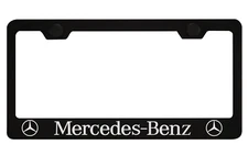 Black License Plate Frame For Mercedes-Benz