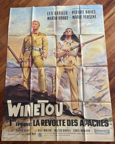 Winetou la révolte des apaches 1963 affiche poster original - Picture 1 of 1
