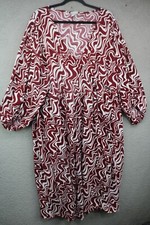 Ava-Viv 3/4 Balloon Sleeve Belted Wrap Dress-Size 3X