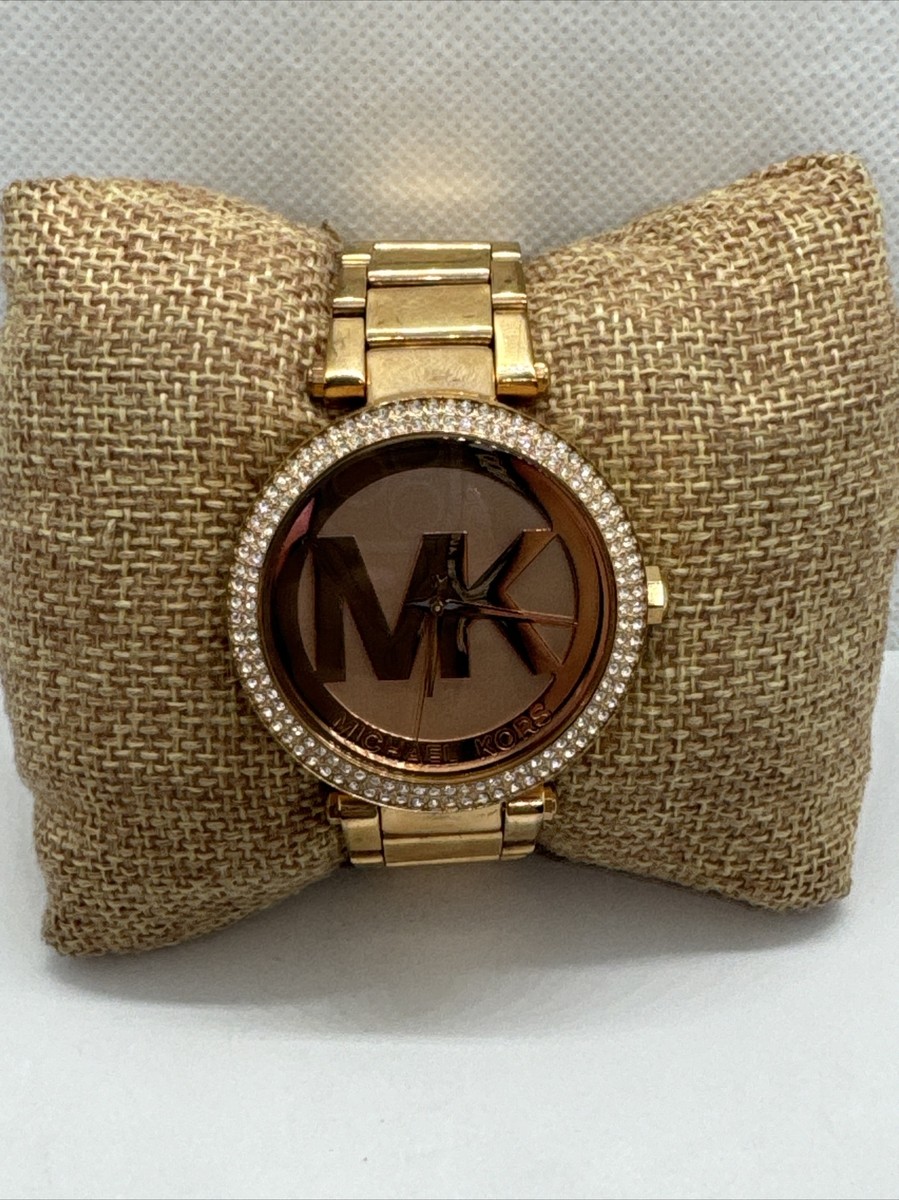 Michael Kors Parker MK5865 Women Rose Gold Analog Dial  display picture 3