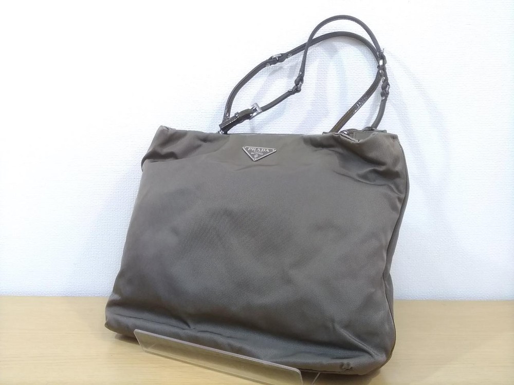 PRADA nylon handbag 8.6 inches black