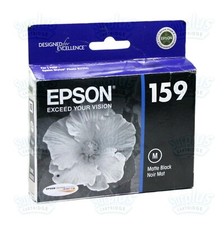 Genuine Epson 159 Matte Black Cartridge T1598 Stylus PhotoR2000 Retail Box
