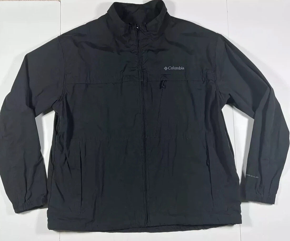 Men’s Columbia Omni Shield Soft Shell Black Winter Jacket Size 2XL