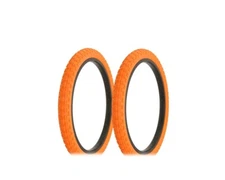 ALTALINE Bicycle TIRES  20" x 2.125" ALL ORANGE COMP III STYLE (2) TIRE BMX Bike