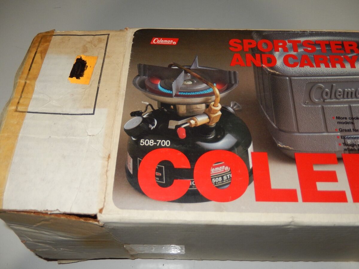 Coleman Model 508a700 Sportster II Camp Stove & Case Vintage Coleman Model 508a700 Sportster II Camp Stove & Case Vintage