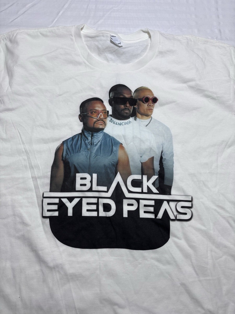 NEW) XXL Black Eyed Peas East LA Classic T-Shirt White 2XL Mens