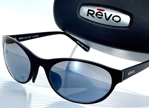 NEW Revo ICON Oval Satin Black POLARIZED Gray Lens Sunglass 1197 01 GY - Picture 3 of 12