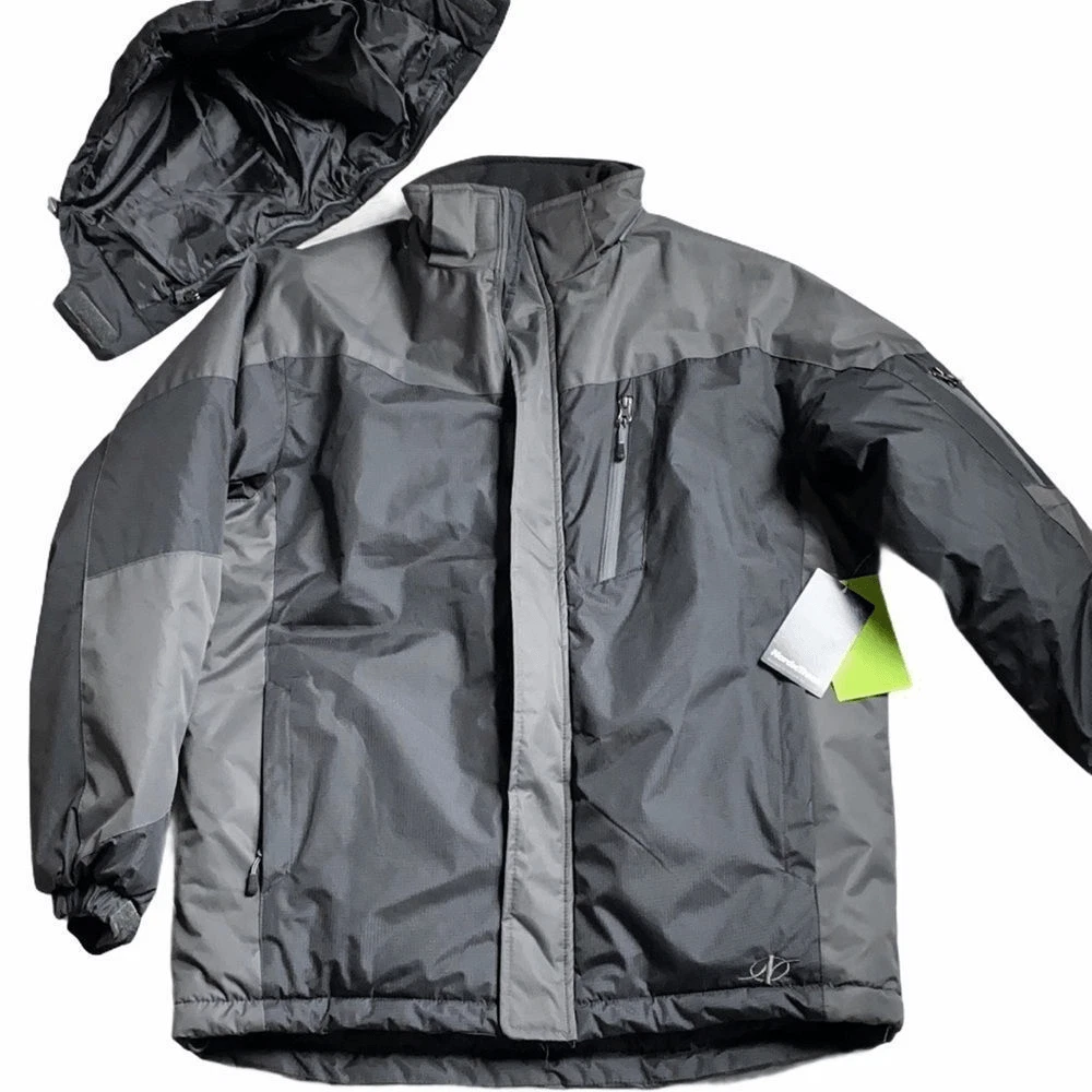 NordicTrack Water Wind Resistant Black Hooded Coat
