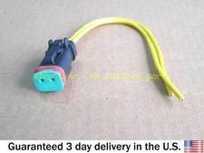 JCB BACKHOE- PIGTAIL CONNECTOR, ROUND PIN FOR SOLENOID VALVE 25/104700 25/103000