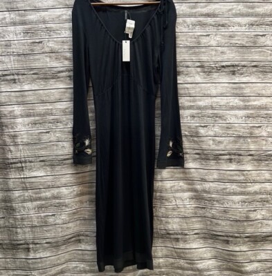 black maxi dress bell sleeves Black Bell Sleeve Backless Maxi Dress