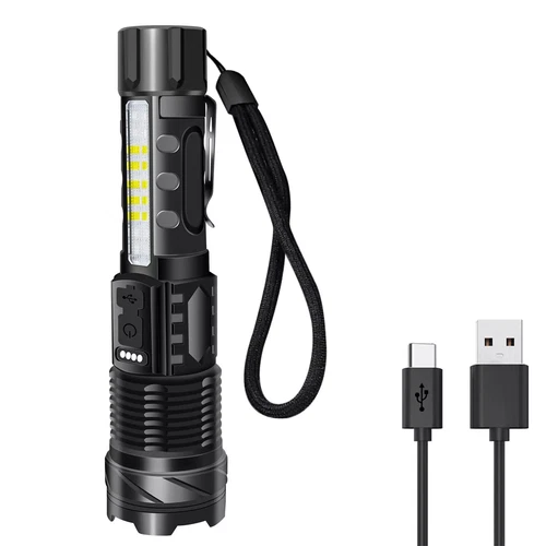 Linterna LED súper brillante 990000000 lúmenes luces de trabajo tácticas recargables - Imagen 5 de 14
