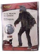 Spirit Halloween Full Moon Madness Werewolf Costume Size Adult Large 42-44 NEW