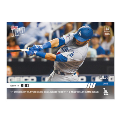 2019 TOPPS NOW #684 EDWIN RIOS 1ST 2 MLB HRs IN SAME GAME