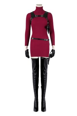 Resident Evil 4 Remake Ada Wong Cosplay Costume Halloween Women's Outfit
