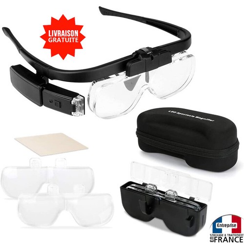 loupe pour travaux de précision puissante avec lampe main