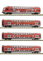Fleischmann N 881916 4-Tlg.Set Doppelstockwagen 'Fex' Der Db Ag,Neu-Ovp