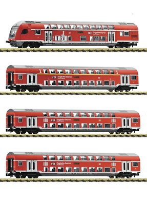 Fleischmann N 881916 4-tlg.Set Doppelstockwagen 'FEX' der DB AG,Neu-OVP