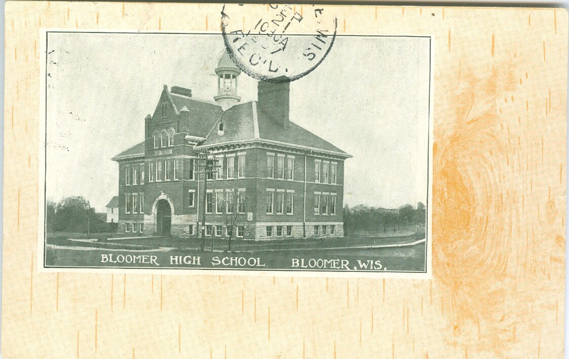Bloomer WI The High School 1907 eBay