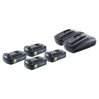 Festool Energie Set 4X Bp 18 Li 3,0 C Akku 18V 3 Ah Li-Ion + Tcl 6 Duo LadegeräT