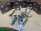 Jaguar E Type NEW door mirrors Pair gen TEX Left And Right Hand Straight  ARMS