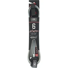 Ocean and Earth Slimline Lightweight Comp One-XT Surfboard Leash - 6' White