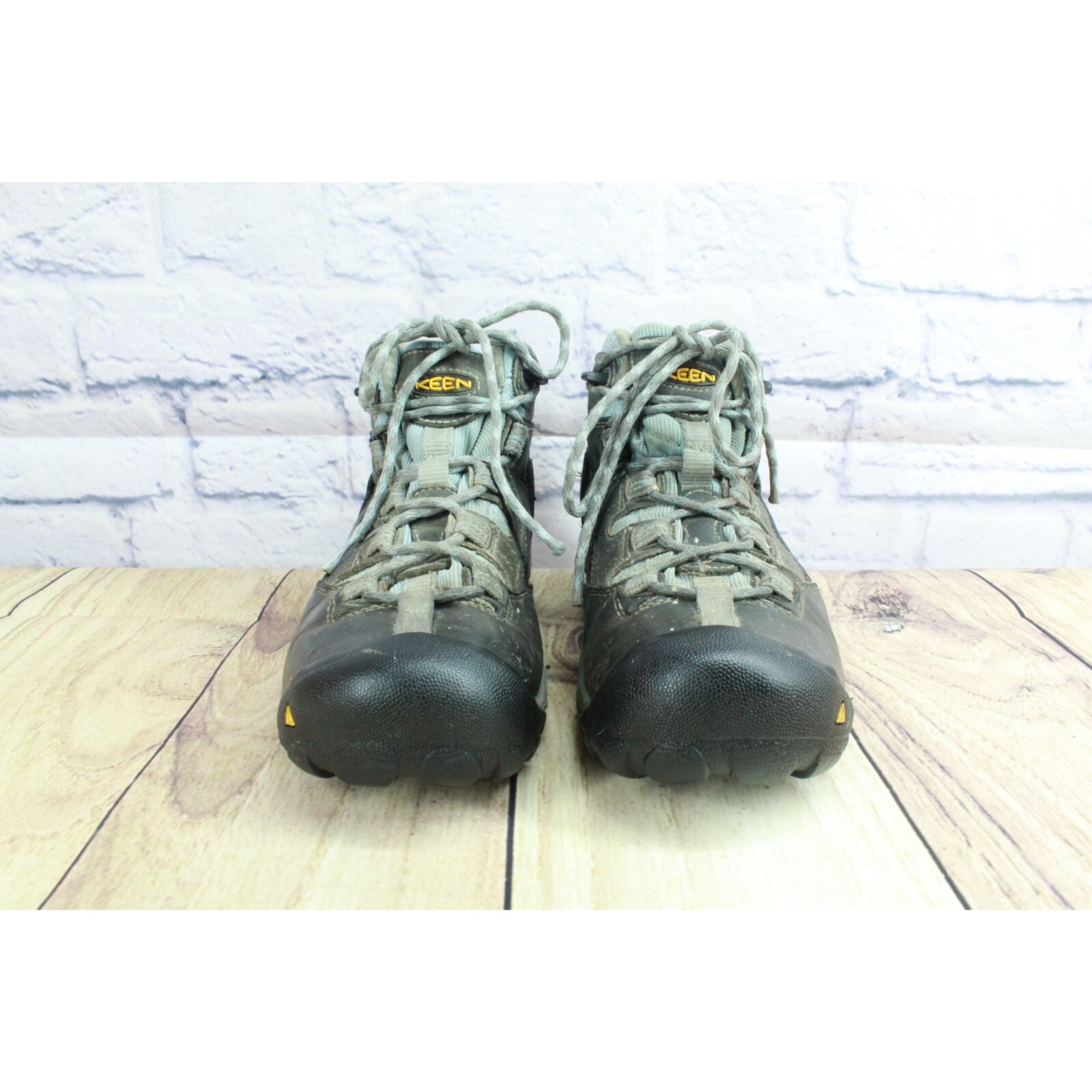 Keen Stivali Donna Punta Acciaio Impermeabili Lavoro Escursionismo Pelle Grigio Taglia 6 M