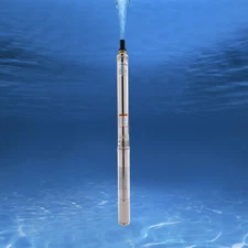 Deep Well Submersible Pump Stainless Steel Farm Ranch Water Pump 1/2HP 110V 370W