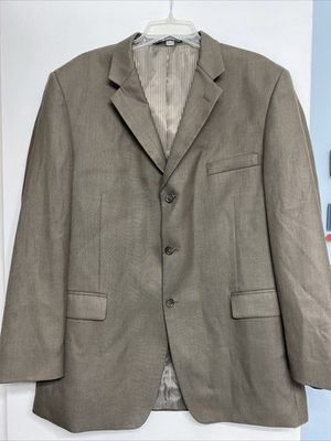 #ad Mazzoni Blazer 46 41 L Brown $24.00