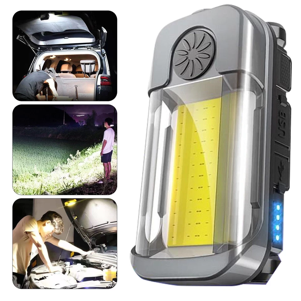 Rechargeable 2000 Lumen Work Light Magnetic LED Super Bright Worklight Dimmable# - Image 4 of 4