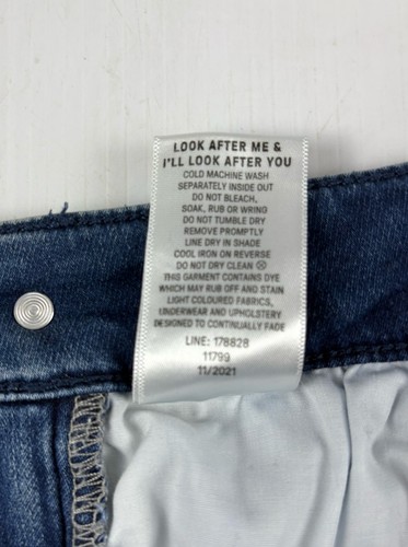 Just Jeans Denim 3/4 Jeans High Rise Cut Off Raw Hem Size 14 - Picture 5 of 13