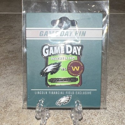 EAGLES VS Washington Football Team December 2021 GAME DAY PIN Rare 