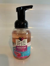 FIND YOUR HAPPY PLACE, Foaming Hand Wash, SUMMERTIME SPRINKLERS, 8 oz. Red Berry