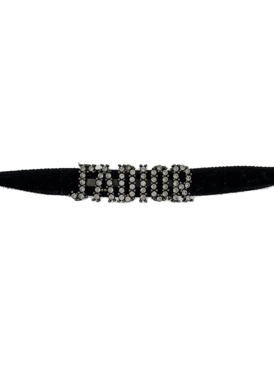 Collier ras du cou Christian Dior JADIOR strass velours noir femme