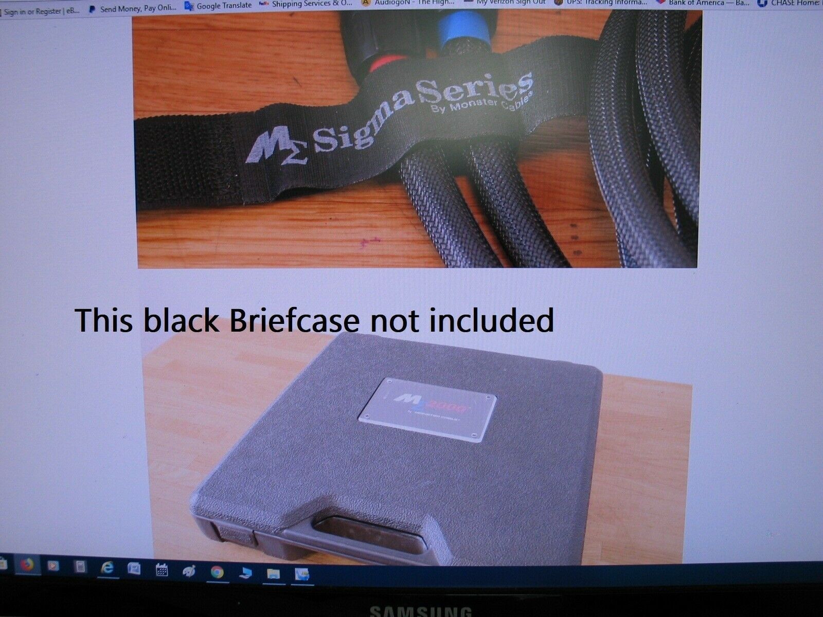 1.5m Monster cable M Sigma M∑2000 Balanced XLR interconnect cable / pair