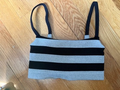 FP Movement XS/S Never Better Bandeau Reversible Gray/Black NWOT DEFECTIVE